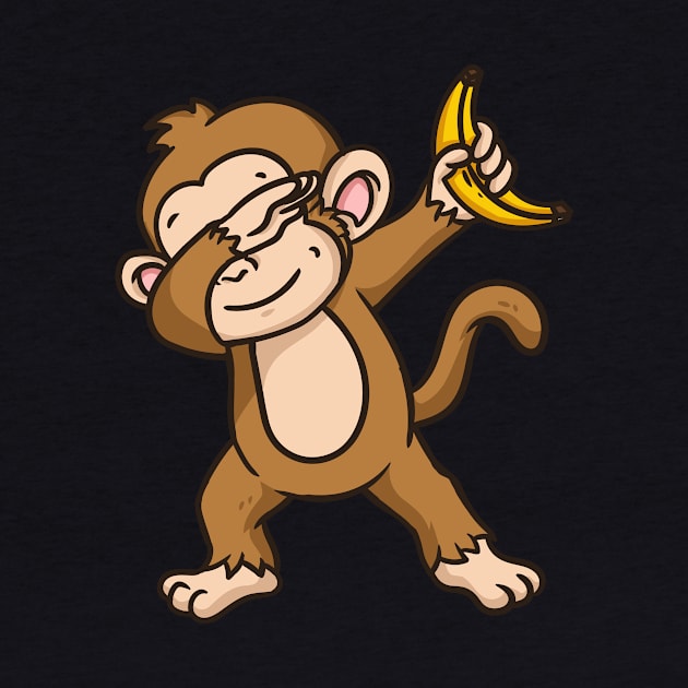 Monkey Banana Dabbing by CreativeGiftShop